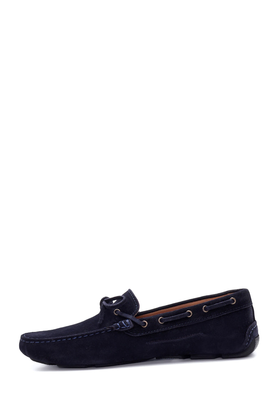 Erkek Lacivert Süet Deri Casual Loafer