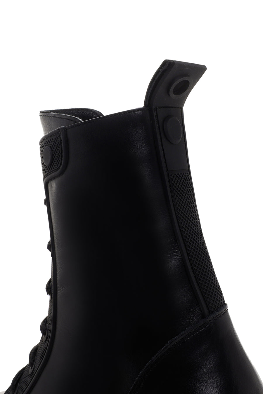 Women's Black Zippered Leather Boots