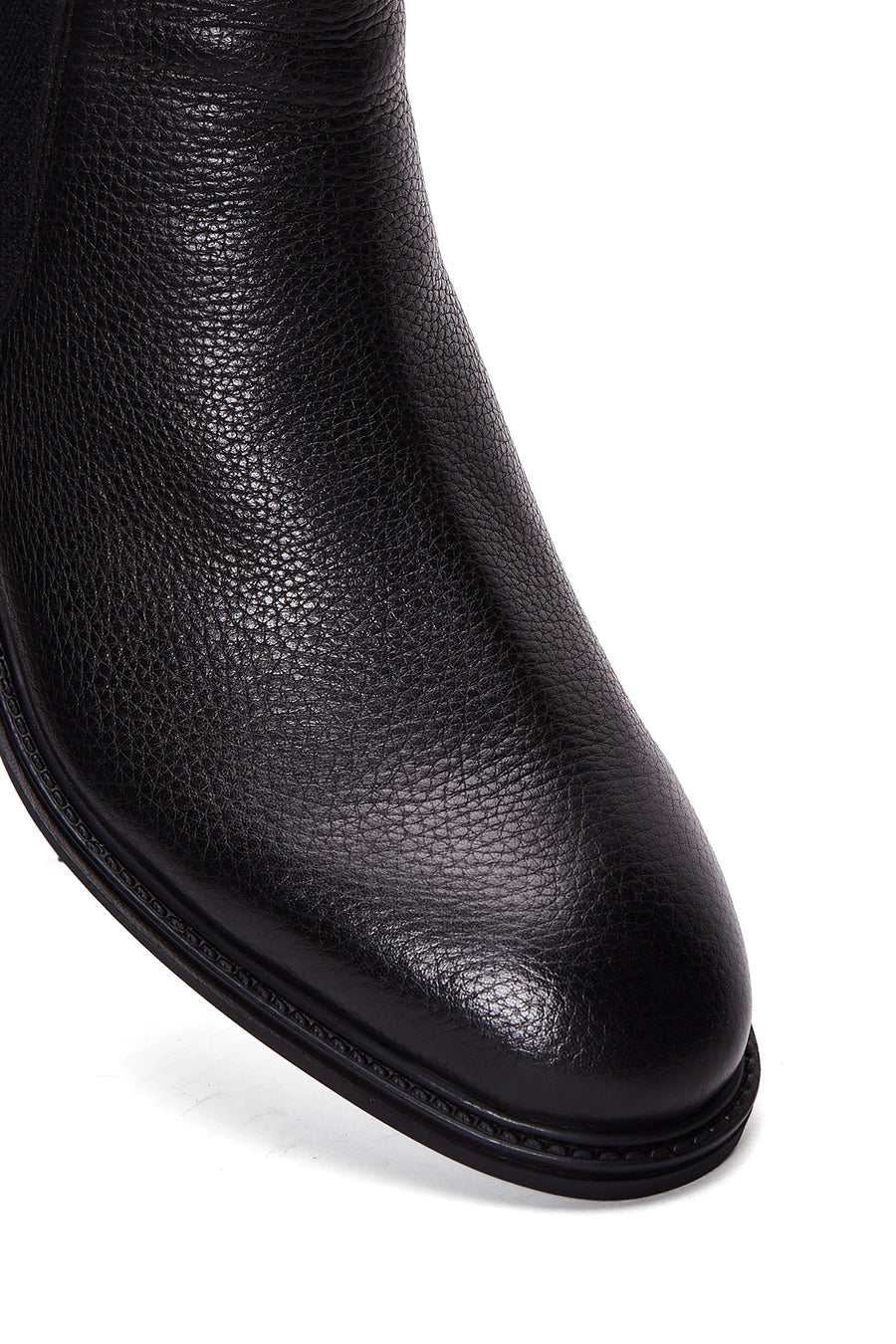 Men's Black Leather Chelsea Boots