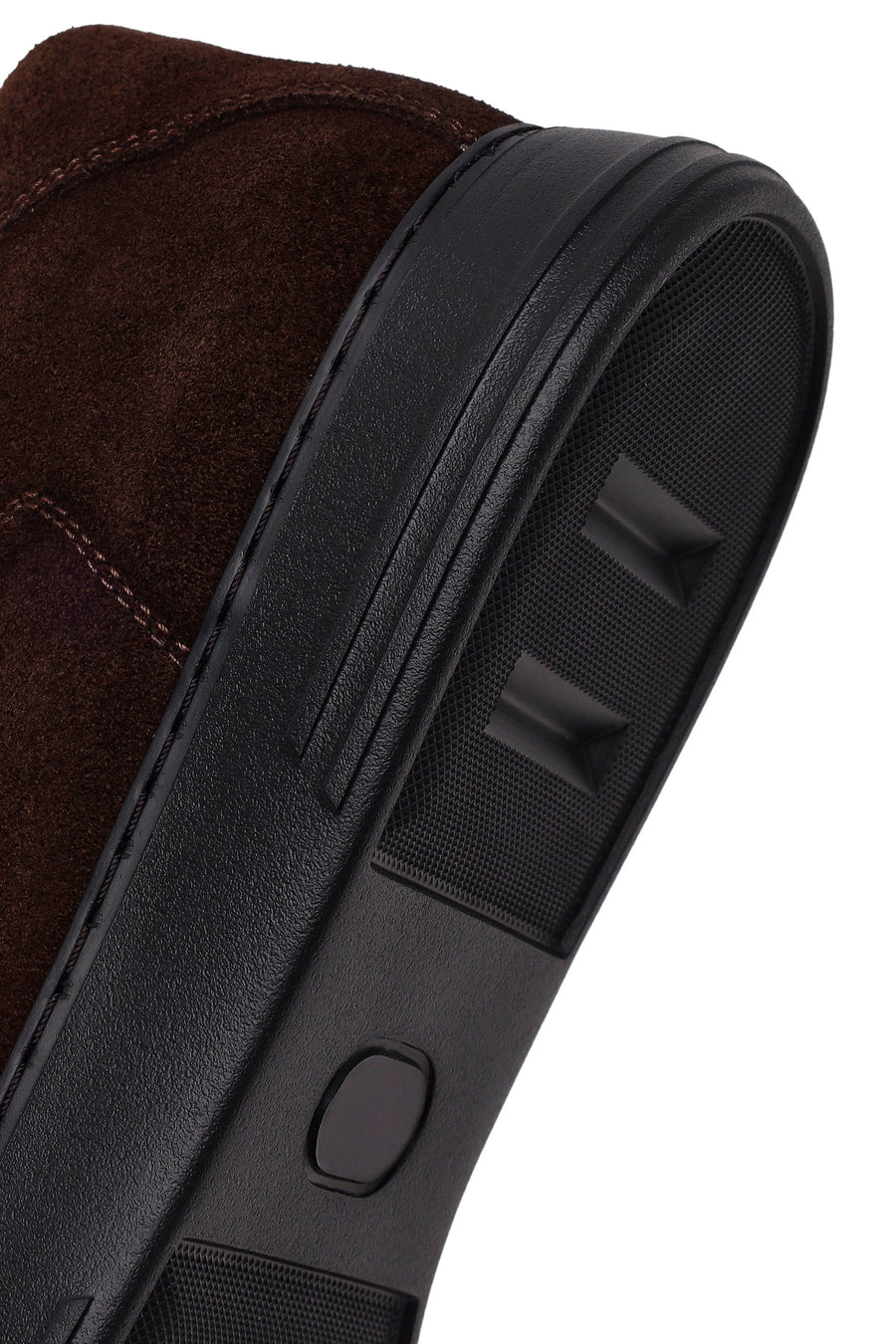 Male Brown Lace-Up Suede Leather Sneaker