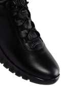 Men's Black Lace-up Leather Sneaker | Derimod