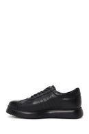 Men's Black Leather Casual Sneaker | Derimod