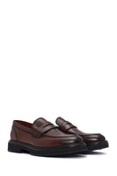 Men's Brown Leather Loafer | Derimod