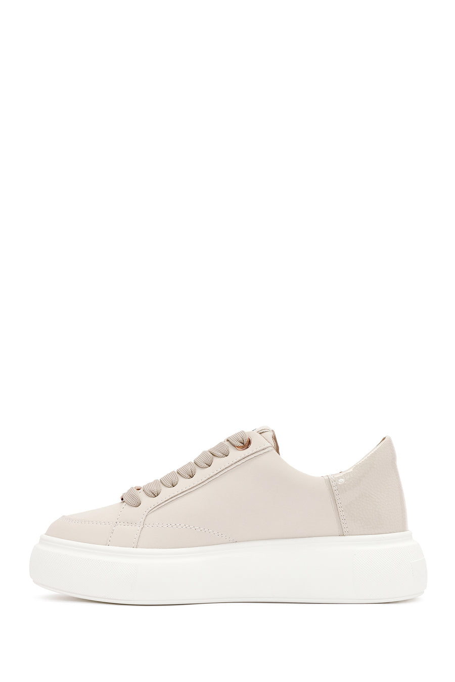 ACBC x Derimod Kadın Krem Bağcıklı Kalın Tabanlı Sneaker