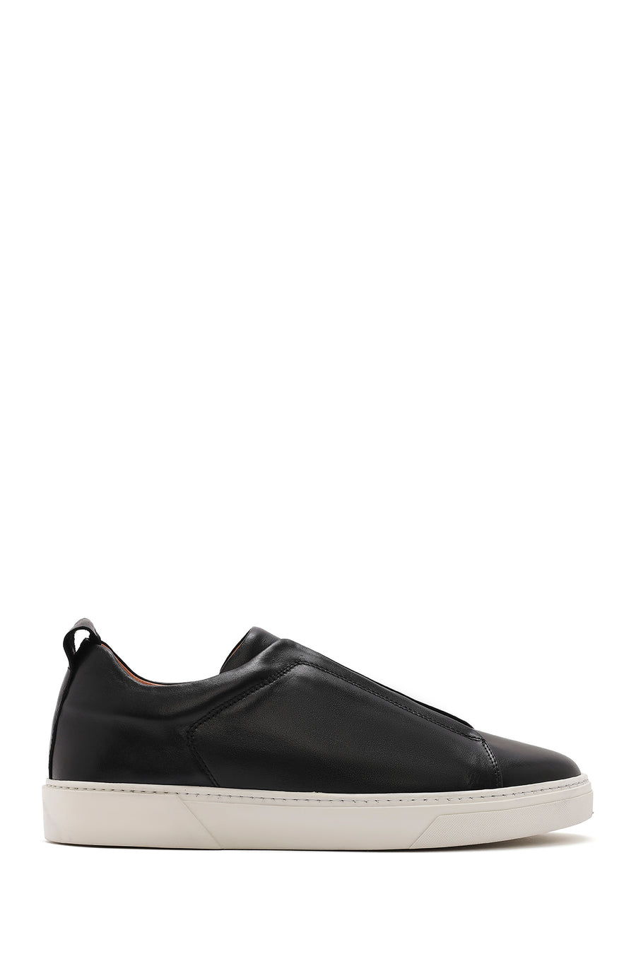 Male Black Leather Sneaker 26SFD631618 | Derimod