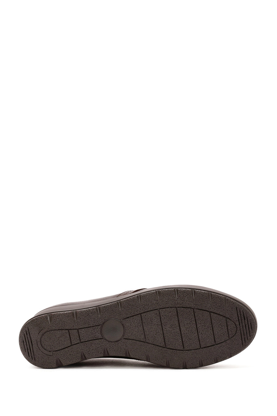 Women's Brown Wedge Heel Leather Comfort Loafer
