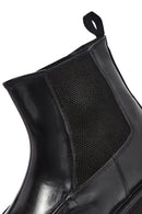 Men's Black Leather Chelsea Boots | Derimod