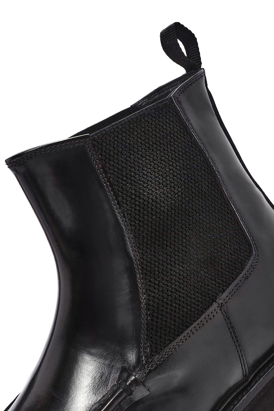 Men's Black Leather Chelsea Boots