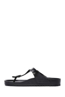 Birkenstock Men's Black Flip Flops Gizeh Eva Slippers | Derimod