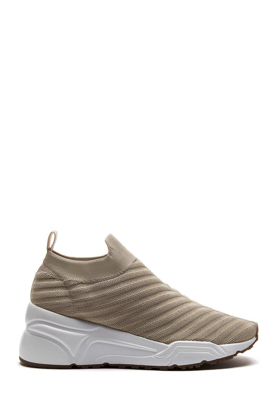 Kadın Bej Kalın Tabanlı Sneaker 22SFD43026F | Derimod
