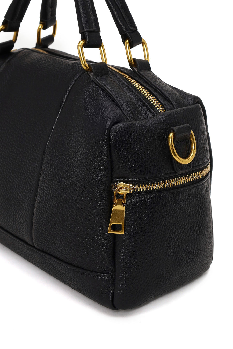 Woman Black Long-Strap Shoulder Bag