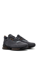 Derimod Zero Men's Gray Lace-Up Thick Soled Sneaker | Derimod
