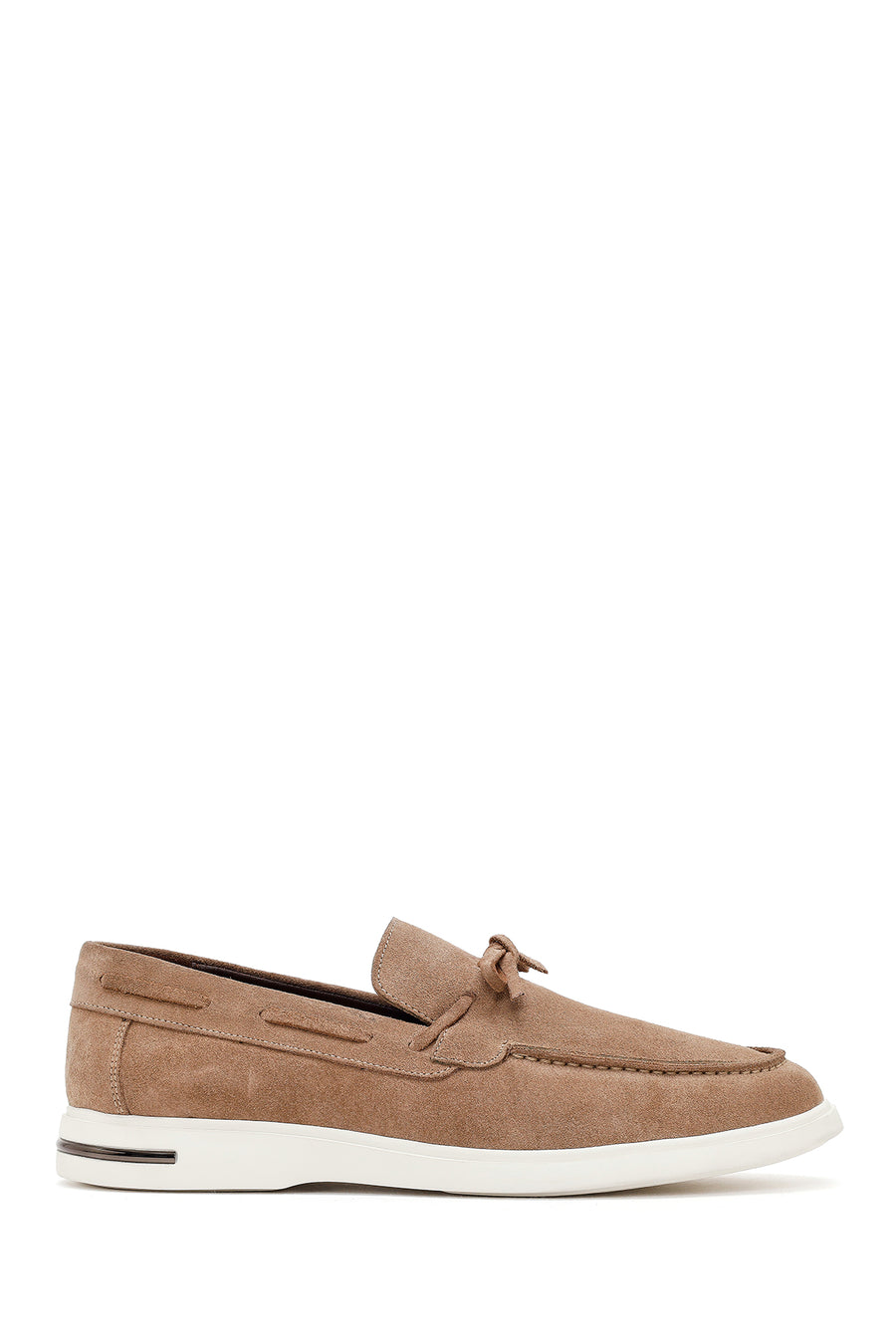 Erkek Vizon Süet Deri Casual Loafer 26SFD670810 | Derimod