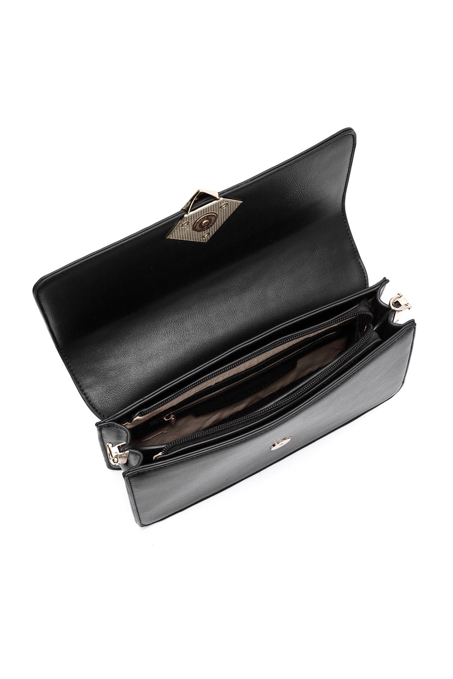 Women's Black Long Strap Shoulder Bag