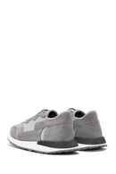 Erkek Gri Deri Sneaker | Derimod