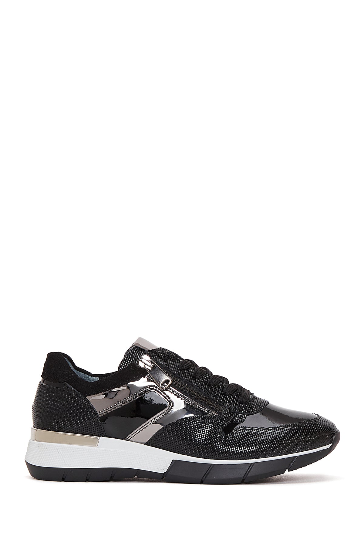 Women's Black Leather Sneaker 23WFD370214 | Derimod