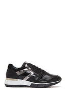 Women's Black Leather Sneaker | Derimod