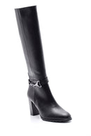 Women's Heeled Leather Boots | Derimod