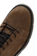 Men's Mink Lace-Up Nubuck Leather Casual Shoes | Derimod