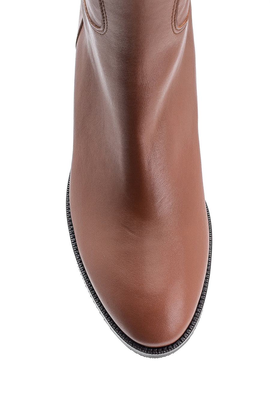 Women's Heeled Leather Boots