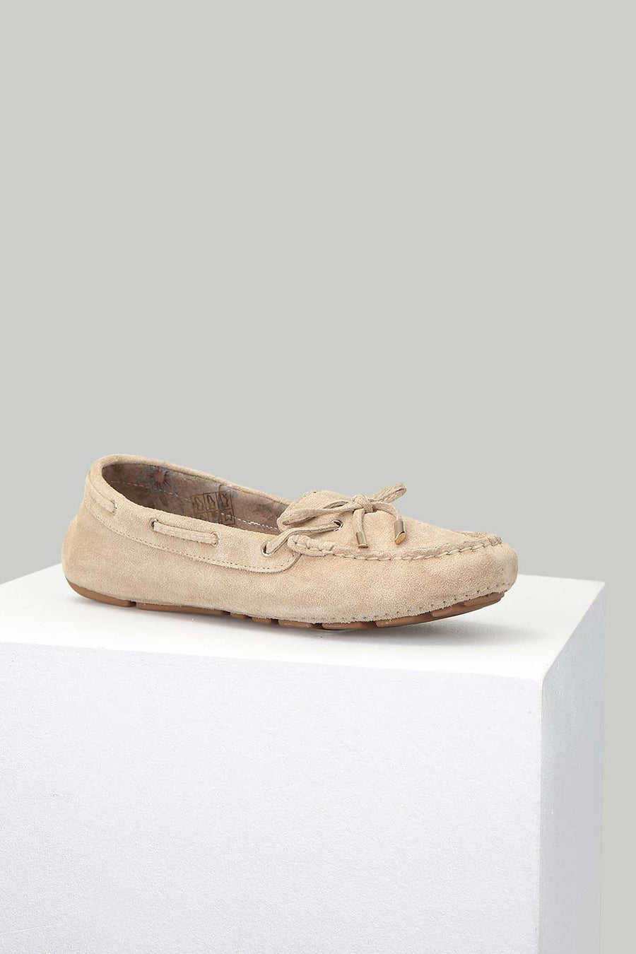 Süet Bej Kadın Deri Loafer 18SFD280510 | Derimod