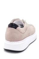 Erkek Gri Nubuk Deri Sneaker | Derimod