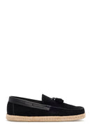 Erkek Siyah Süet Deri Casual Loafer | Derimod