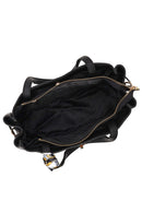 Woman Black Long-Strap Accessorized Classic Shoulder Bag | Derimod