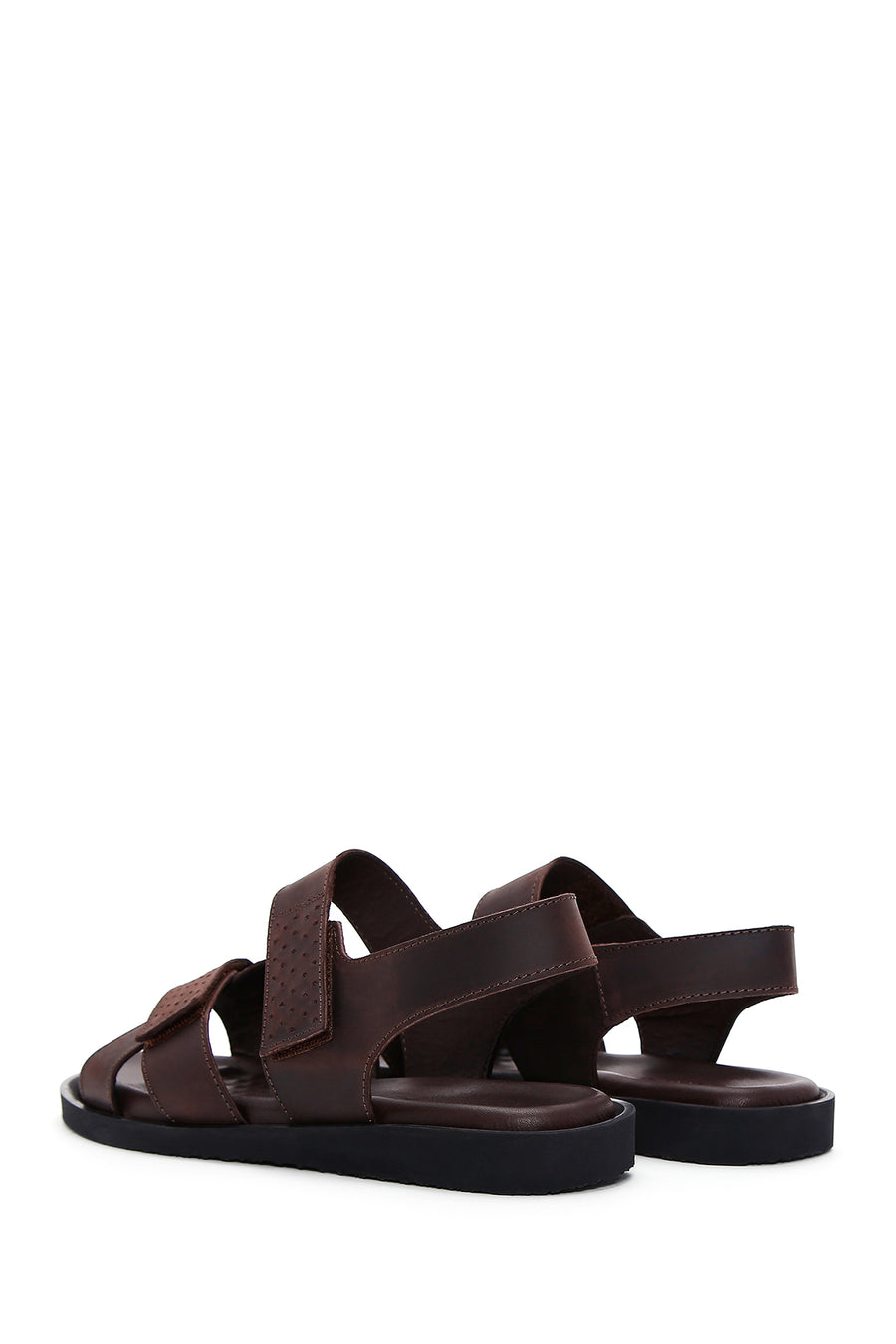 Men's Brown Nubuck Leather Sandals