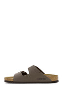 Birkenstock Men's Mink Double Buckle Arizona Eva Slippers | Derimod