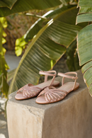 Women's Pink Stone Sandals | Derimod