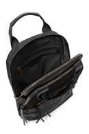 Women's Black Suede Backpack | Derimod