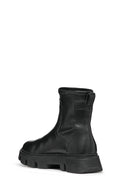 Geox Women's Black Vilde Leather Chelsea Boots | Derimod