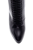 Women's Leather Lace-Up Heeled Boots | Derimod