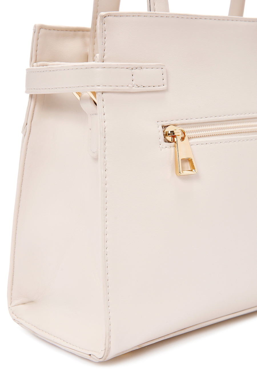 Women's Cream Printed Long Shoulder Bag