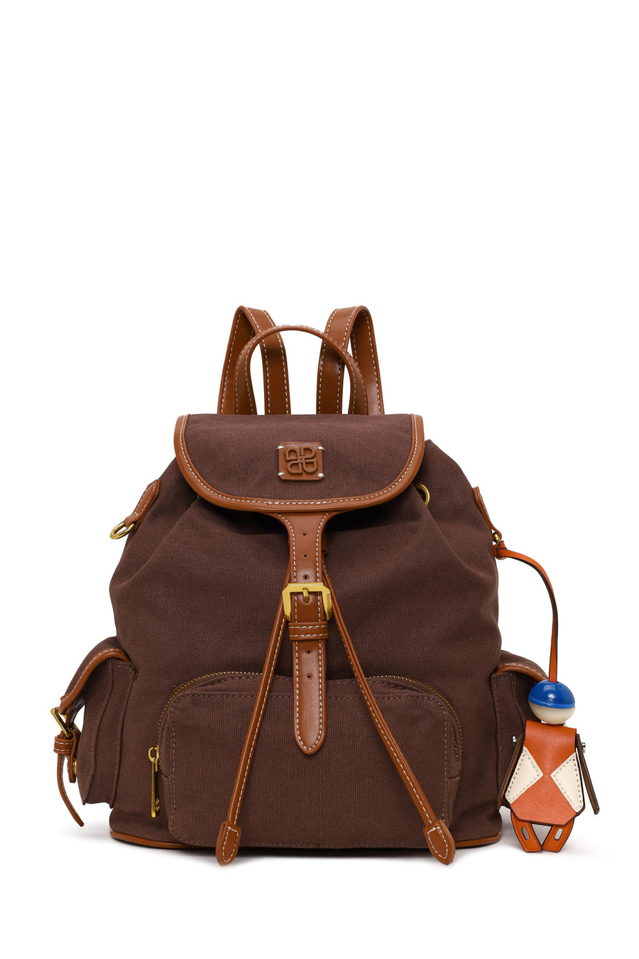Woman Brown Fabric Backpack 26PBD25526F | Derimod