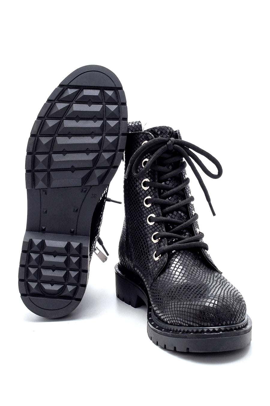 Women's Snakeskin Patterned Boots