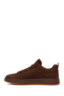 Male Brown Lace-Up Nubuck Leather Sneaker | Derimod