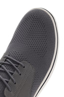 Erkek Gri Bağcıklı Kumaş Sneaker | Derimod