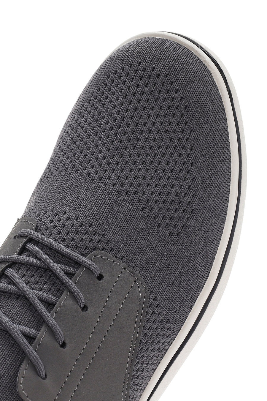 Erkek Gri Bağcıklı Kumaş Sneaker