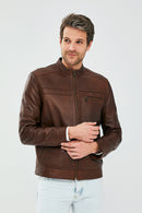 Henry Men's Leather Jacket | Derimod