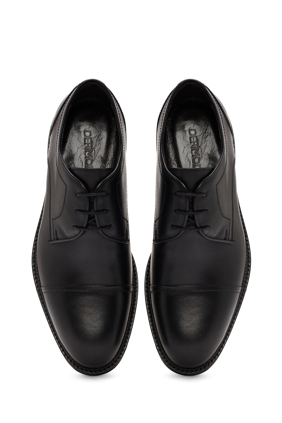 
Men's Black Lace-Up Leather Classic Shoes
