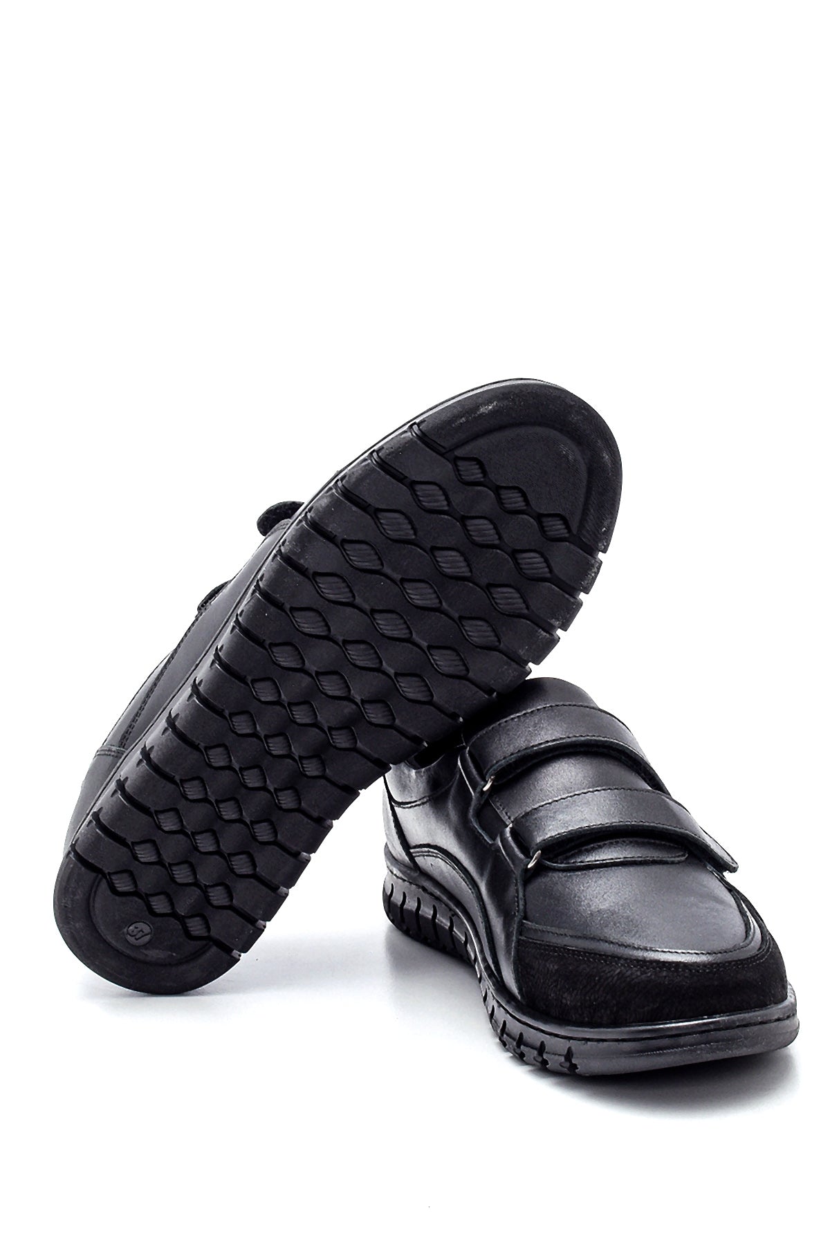 Kadın Siyah Deri Comfort Casual Ayakkabı