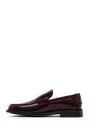 Erkek Bordo Deri Klasik Loafer | Derimod