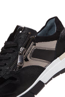 Women's Black Leather Sneaker | Derimod