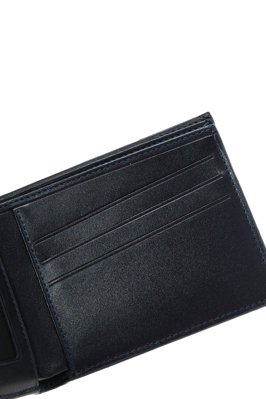 Men's Navy Blue Leather Wallet
