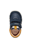 Geox Baby Boy Navy Blue Iupidoo Banded Leather Sneakers | Derimod