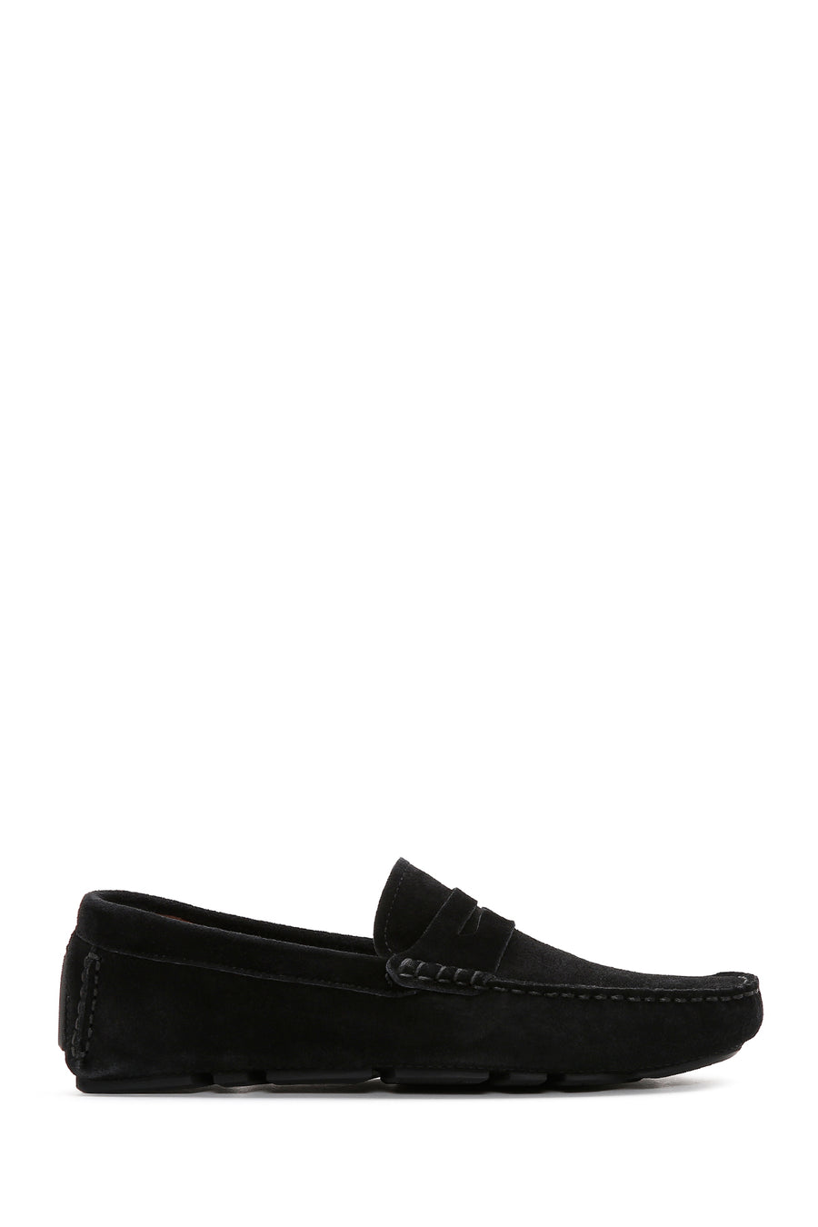 Erkek Siyah Süet Deri Loafer 23SFD601710 | Derimod
