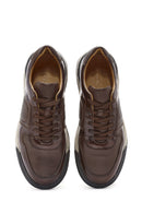 Men's Brown Lace-Up Leather Sneaker | Derimod