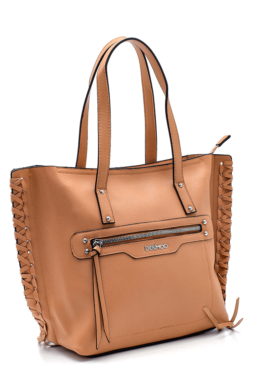 Women's Brown Knitted Detailed Shoulder Bag